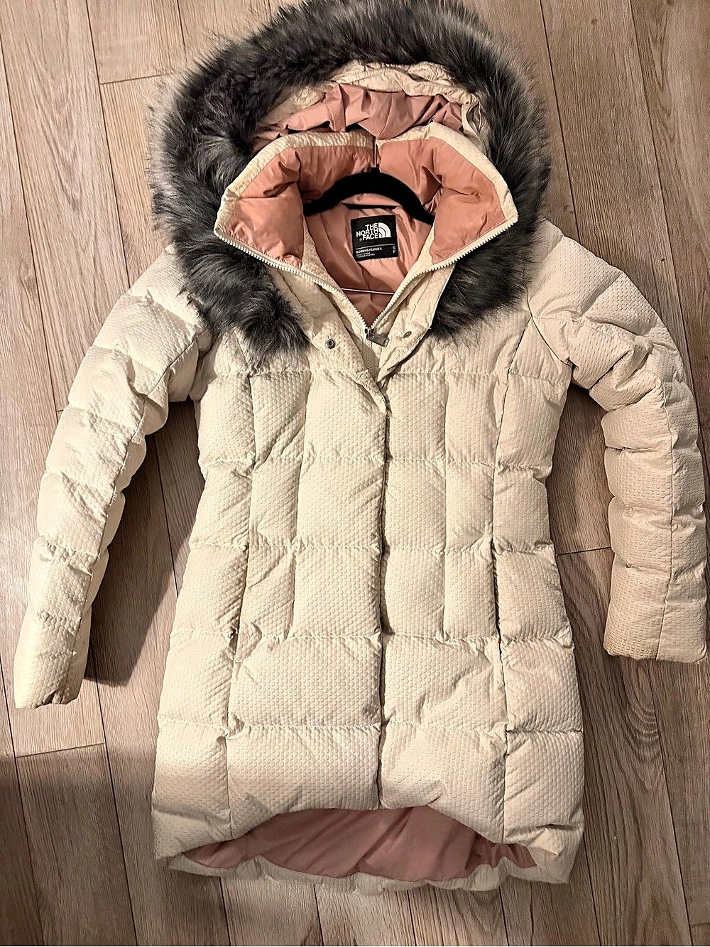 The North Face Women's Arctic Parka Cream Fur-Trim Puffer